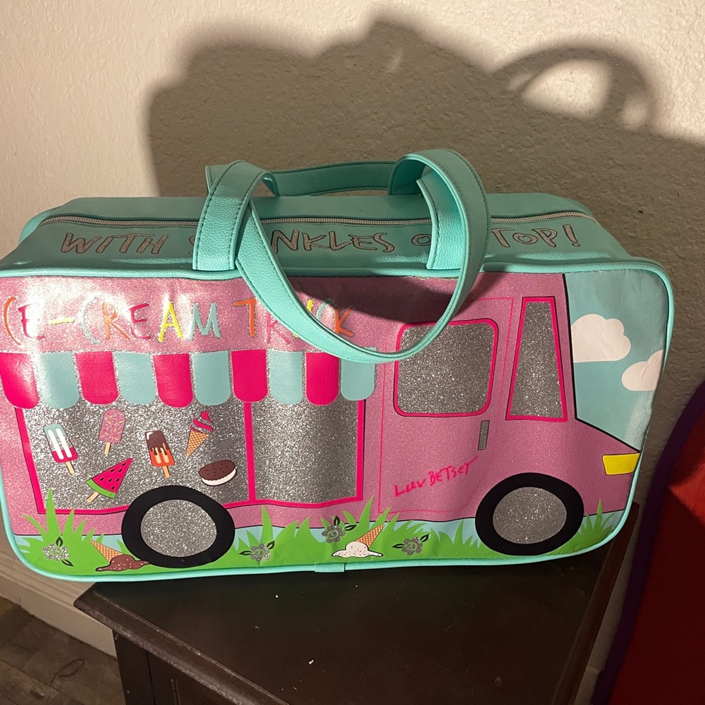 Betsey Johnson large insulated ice cream truck bag.